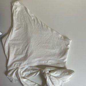 White crop top